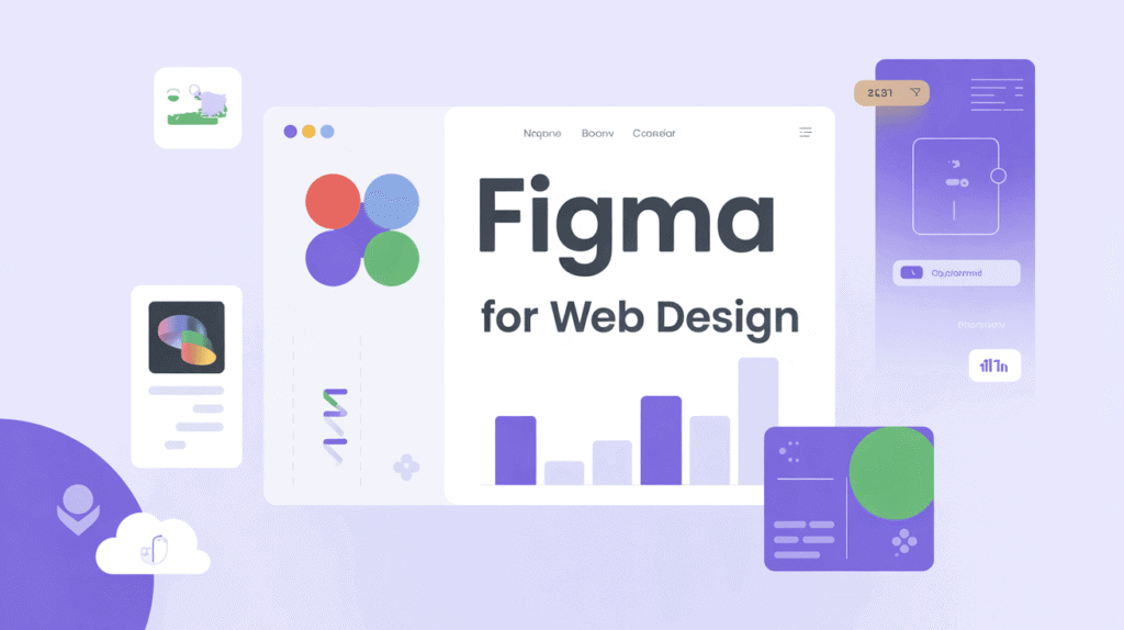 Figma interface showcasing collaborative web design tools and principles.