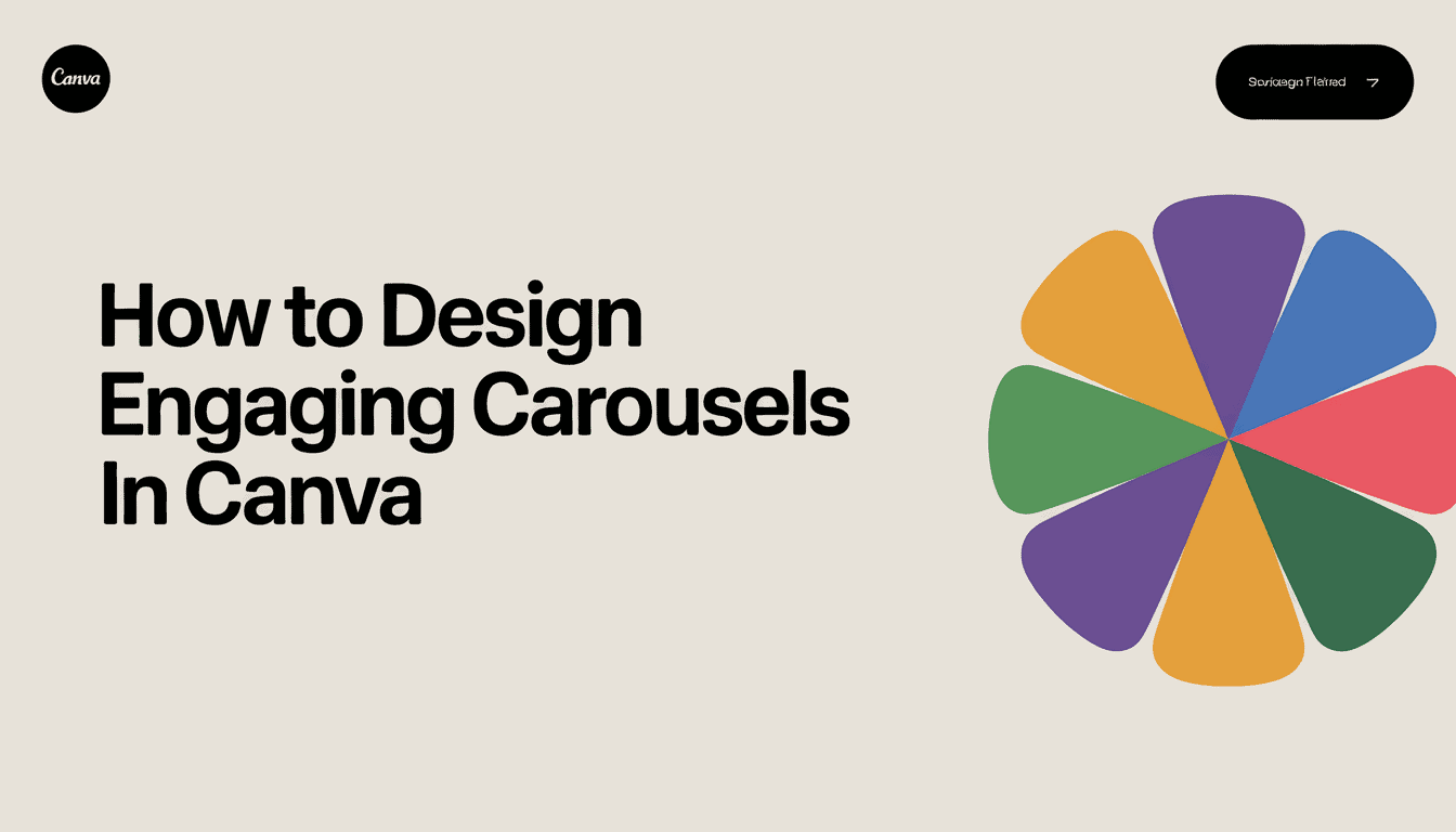 Engaging carousel design tutorial in Canva for creating eye-catching visual content.