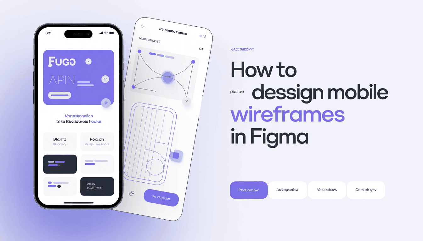 Mobile wireframes design tutorial in Figma for app development.