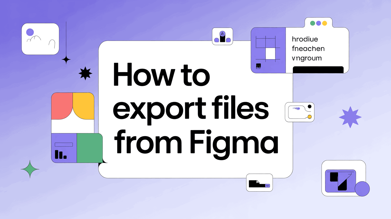How to export files from Figma for web design projects.