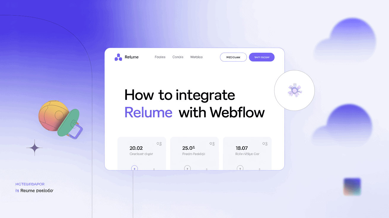 Step-by-step guide to integrating Relume with Webflow for seamless website design.