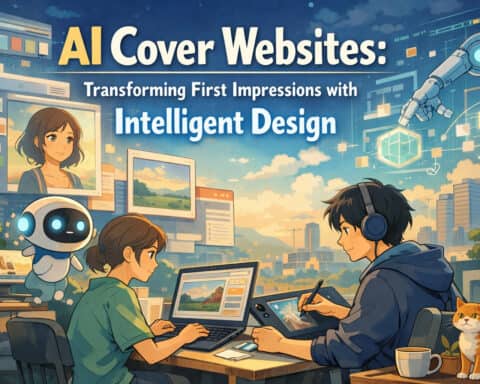 AI-powered website design transforming user experiences with intelligent, innovative visuals.