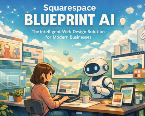 Modern AI-driven web design for businesses using Squarespace Blueprint.