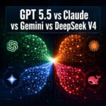 gpt 5.5 vs newest cloude vs newest google gemini vs deepseek v4